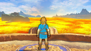 Breath of the Wild, but the floor is lava